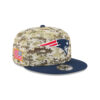 New England Patriots 2025 Salute to Service Fan Gear Snapback Cap