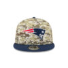 New England Patriots 2025 Salute to Service Fan Gear Snapback Cap