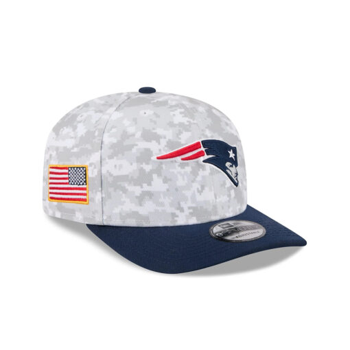 New England Patriots 2025 Salute to Service Fan Gear Stretch-Snap Cap