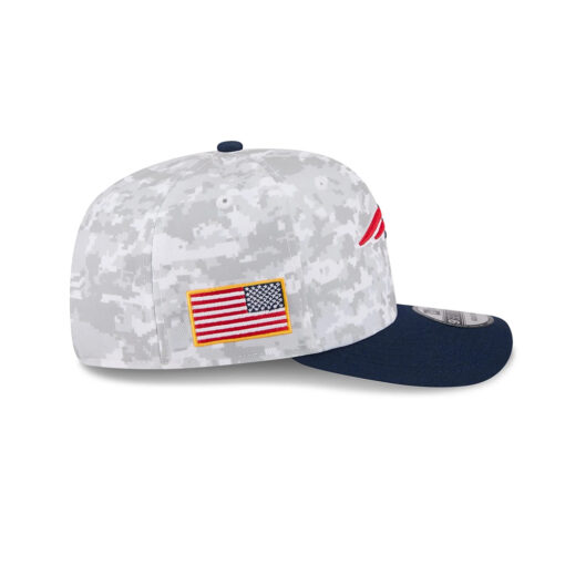 New England Patriots 2025 Salute to Service Fan Gear Stretch-Snap Cap