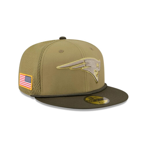 New England Patriots 2025 Salute to Service Fitted Cap