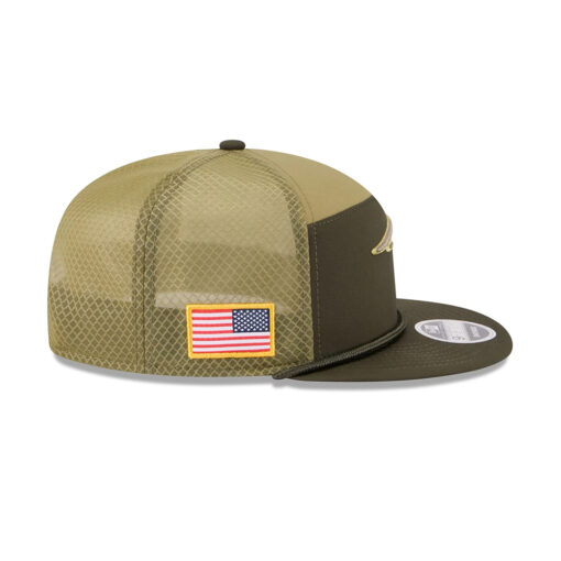 New England Patriots 2025 Salute to Service Split Panel Trucker Cap New England Patriots 2025 Salute to Service Split Panel Trucker Cap