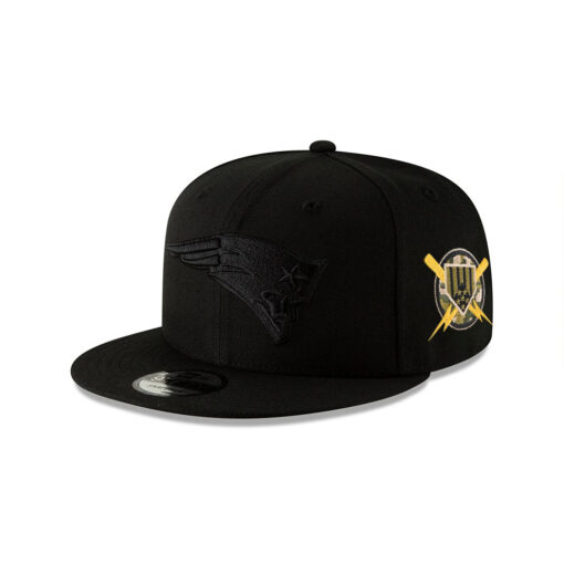 New England Patriots Basic Snapback Cap in Black