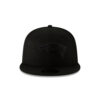 New England Patriots Basic Snapback Cap in Black on Black