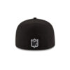 New England Patriots Black and White Fitted Cap in Black and White
