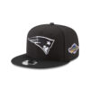 New England Patriots Black and White Snapback Cap in Black and White