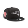 New England Patriots Black and White Snapback Cap in Black and White 1 New England Patriots Black and White Snapback Cap in Black and White