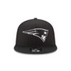 New England Patriots Black and White Snapback Cap in Black and White 2 New England Patriots Black and White Snapback Cap in Black and White