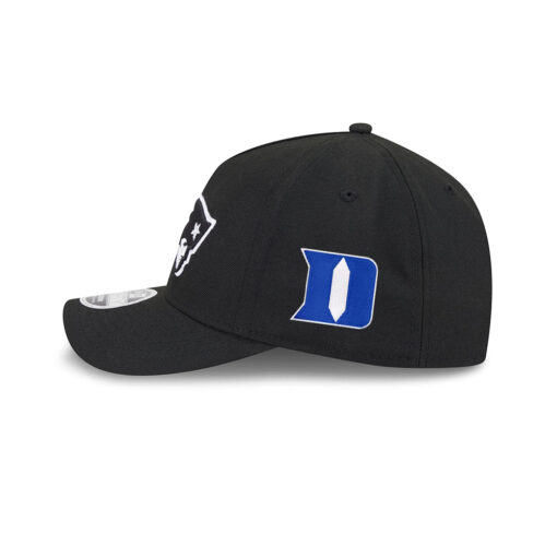 New England Patriots Black and White Snapback Cap in Black and White