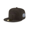 New England Patriots Fitted Cap in Black on Black