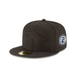 New England Patriots Fitted Cap on Black