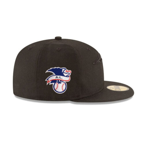 New England Patriots Fitted Cap on Black