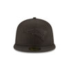 New England Patriots Fitted Cap in Black on Black