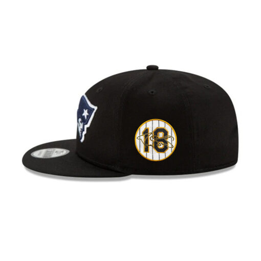 New England Patriots Snapback Cap in Black New England Patriots Snapback Cap in Black
