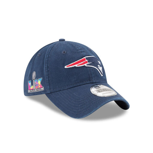 New England Patriots Super Bowl LX Participation Side Patch Adjustable Cap