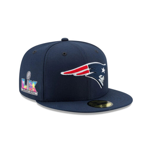 New England Patriots Super Bowl LX Participation Side Patch Fitted Cap