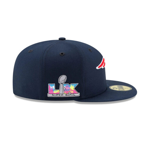 New England Patriots Super Bowl LX Participation Side Patch Fitted Cap