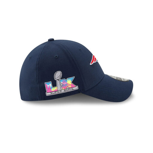 New England Patriots Super Bowl LX Participation Side Patch Stretch-Fit Cap