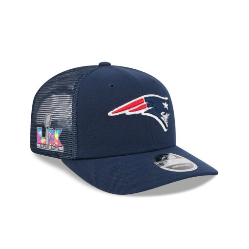 New England Patriots Super Bowl LX Participation Side Patch Trucker Cap New England Patriots Super Bowl LX Participation Side Patch Trucker Cap
