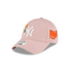 New York Yankees Beaded Floral Women’s Adjustable Cap in Pastel Pink 1 New York Yankees Beaded Floral Women’s Adjustable Cap in Pastel Pink
