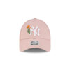 New York Yankees Beaded Floral Women’s Adjustable Cap in Pastel Pink 3 New York Yankees Beaded Floral Women’s Adjustable Cap in Pastel Pink