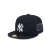 New York Yankees Boho Wool Fitted Cap in Black