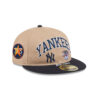 New York Yankees Camel Retro Crown Fitted Cap in Brown