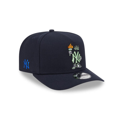 New York Yankees Cartoon Graphic Snapback in Black New York Yankees Cartoon Graphic Snapback in Black