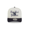 New York Yankees Chainstitch Snapback in Cream