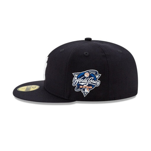 New York Yankees Championship Side Patch Fitted Cap in Black