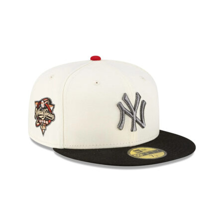New York Yankees Chrome White Fitted Cap