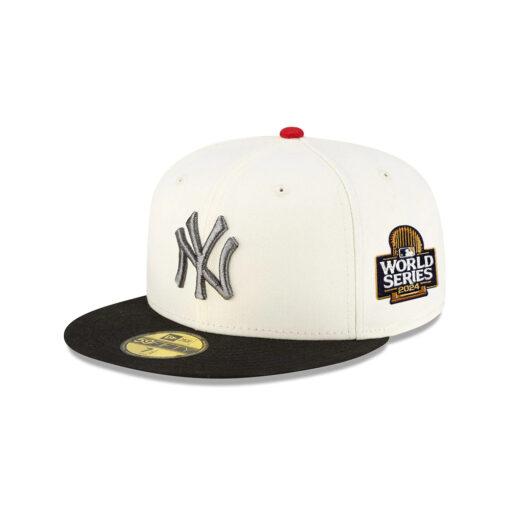 New York Yankees Chrome White Fitted Cap