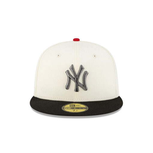 New York Yankees Chrome White Fitted Cap