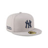 New York Yankees City Phrase Fitted Cap in Gray 2 New York Yankees City Phrase Fitted Cap in Gray