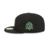 New York Yankees Clover Patch Fitted Cap in Black
