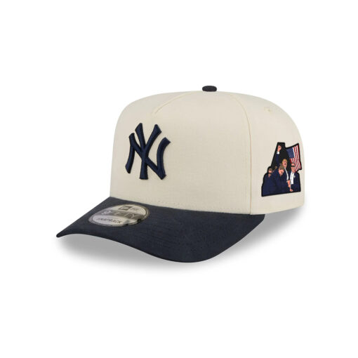 New York Yankees Cotton Brush Snapback in Cream New York Yankees Cotton Brush Snapback in Cream