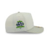 New York Yankees Crinkle Texture Fitted Cap in Light Grey