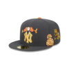 New York Yankees Day of the Dead Fitted Cap in Graphite Black