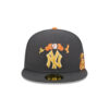 New York Yankees Day of the Dead Fitted Cap in Graphite Black