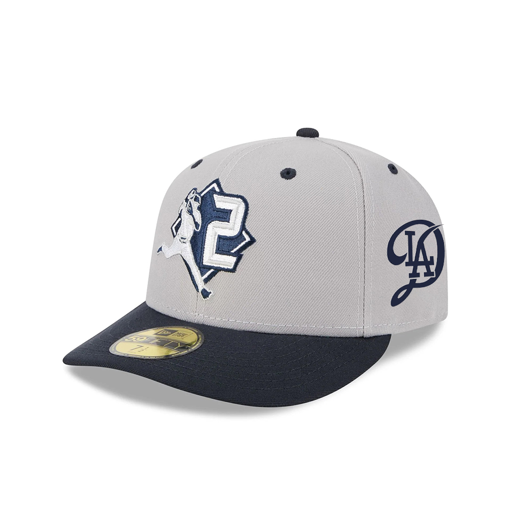 New York Yankees Derek Jeter Number Fitted Cap in Gray New York Yankees Derek Jeter Number Fitted Cap in Gray