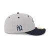 New York Yankees Derek Jeter Number Fitted Cap in Gray 4 New York Yankees Derek Jeter Number Fitted Cap in Gray