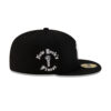 New York Yankees Front Patch Fitted Cap in Black