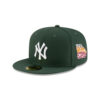 New York Yankees Front Patch Fitted Cap in Green