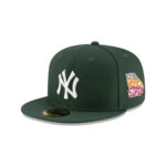 New York Yankees Front Patch Fitted Cap in Green