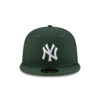New York Yankees Front Patch Fitted Cap in Green