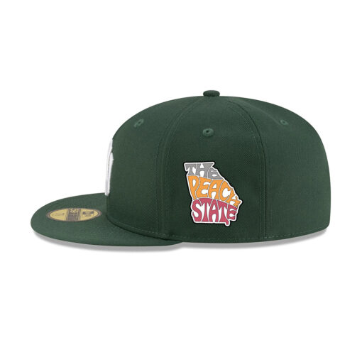 New York Yankees Front Patch Fitted Cap in Green