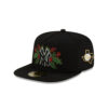 New York Yankees Holiday Floral Fitted Cap in Black