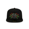 New York Yankees Holiday Floral Fitted Cap in Black