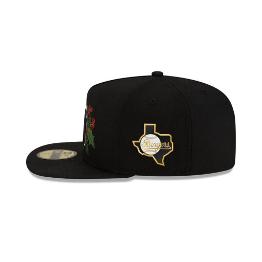New York Yankees Holiday Floral Fitted Cap in Black