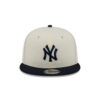 New York Yankees Local Script Snapback in Cream